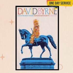 David Byrne Oct 2-4 2025 Wang Theatre Boston Ma Poster